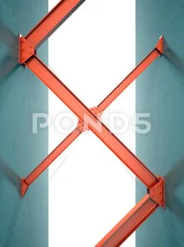 Beams and concrete structure Stock Illustration