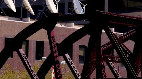 Beams of a bridge Stock Footage 83247814