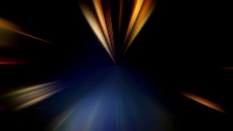 Beams flow hypersonic speed yellow glowing lines Stock Footage 116429724
