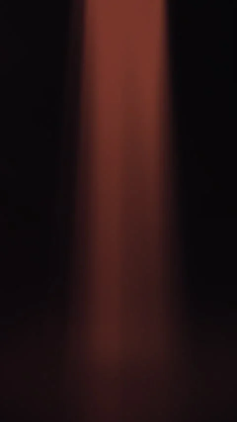 Beams of light emanating down, illuminating dark space, perfect loop light Video stock 307857513