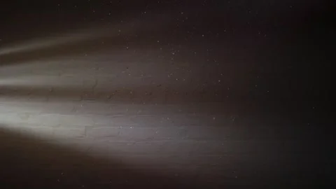 Beams of Light on Grey Brick Wall Textured Background, Atmospheric Light Stock Footage 293902861