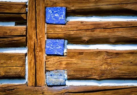 Beams log cabin Stock Photos
