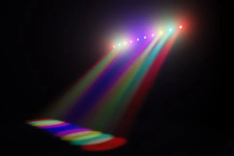 Beams of spotlights Stock Illustration