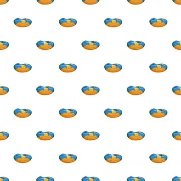 Bean bag chair pattern on white background illustration Ilustração Stock