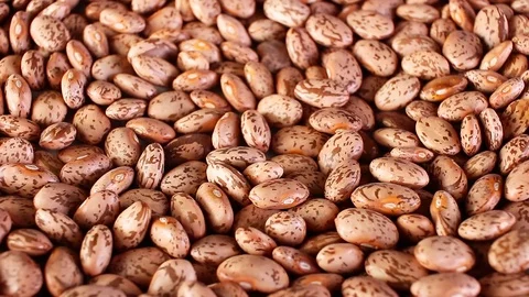 Bean, beans rotating closeup texture pattern background Video stock 97240510