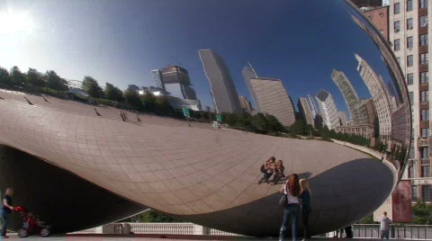The "Bean" in Chicago Video stock 264682