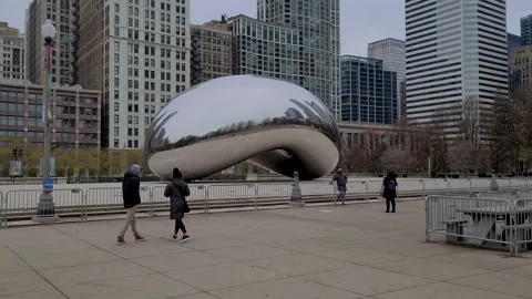 The bean in Chicago Stock Footage 144897319