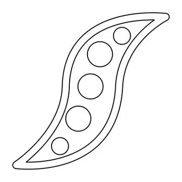 Bean icon . Stock Illustration