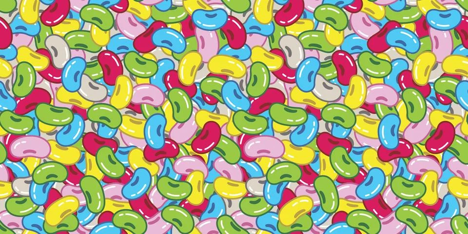 Bean jelly bean vector Seamless Pattern candy 스톡 일러스트