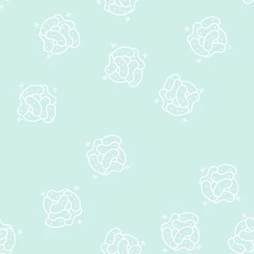 Bean jelly candy gummy line seamless pattern Stock Illustration