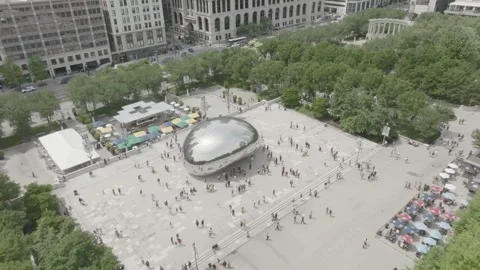 The Bean - Millennium Park Stock Footage 240352451