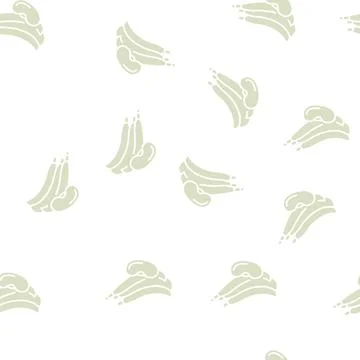 Bean nut glyph seamless pattern Illustrazione stock