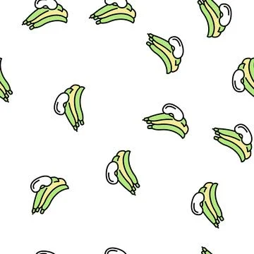 Bean nut vector seamless pattern 스톡 일러스트