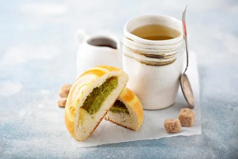 Bean paste bun 写真素材
