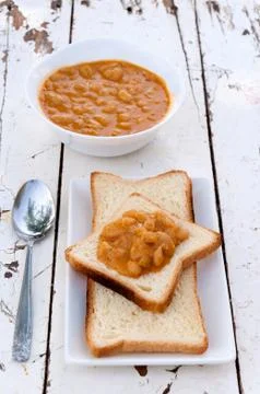 Bean sandwich Stock Photos