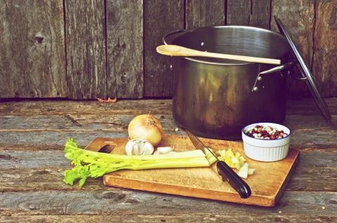 Bean soup. Stock Photos