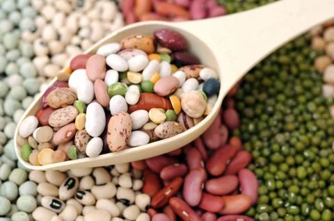 Bean spoon Stock Photos