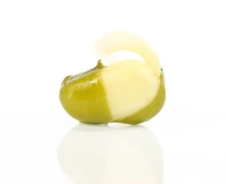 Bean sprouts on white background Stock Photos