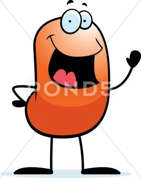 Bean Waving Stock Illustration