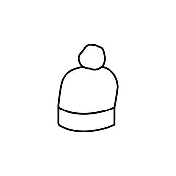 Beanie hat icon. Element of hat icon for mobile concept and web apps. Thin line Illustrazione stock