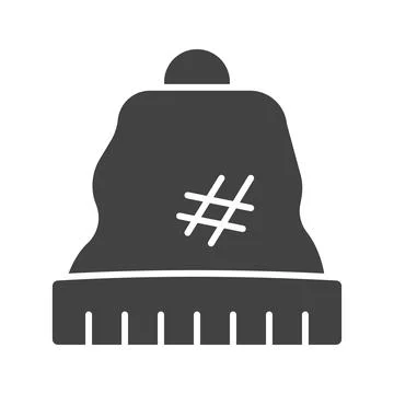 Beanie icon vector image. Illustrazione stock