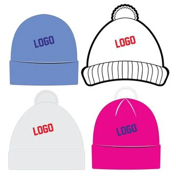 Beanies Caps Vectors Stock Illustration