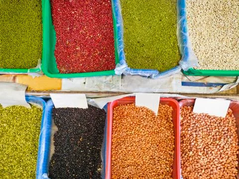 Beans and nuts Stock-Fotos