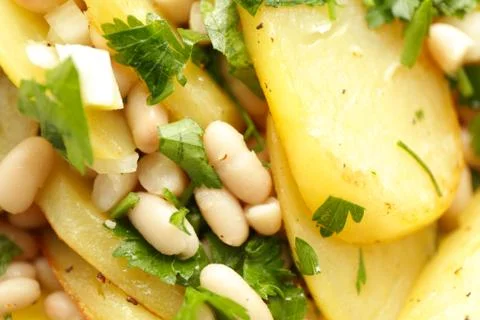 Beans and potatoes Fotos Stock