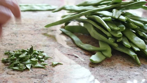 Beans are prepared in a kitchen. 스톡 동영상 94960885