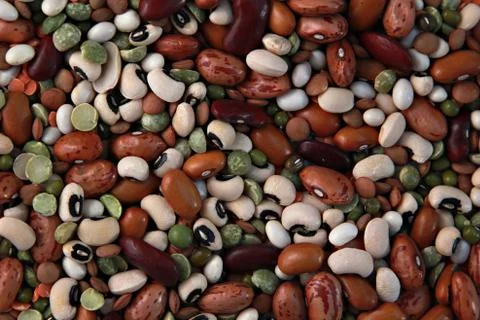 Beans background Stock Photos