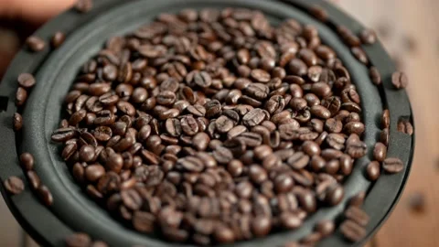 Beans Bouncing on Speaker Slow Motion 4k Stock-Footage 134584287