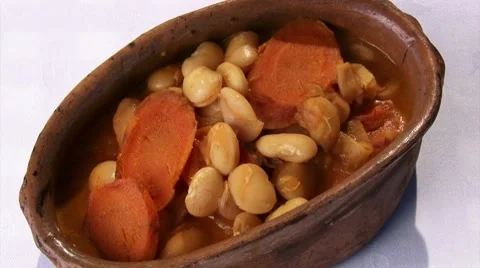 Beans with carrots Stock Footage 10772922