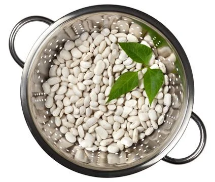 Beans in a colander Stock Photos