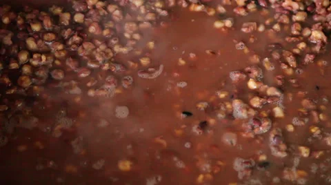 Beans cooking tight Stock-Footage 27672543