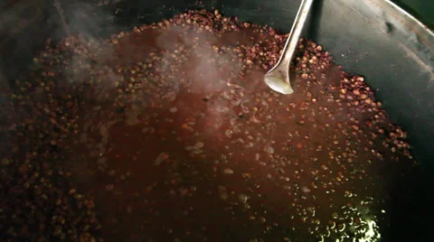 Beans cooking wide Video stock 27672618