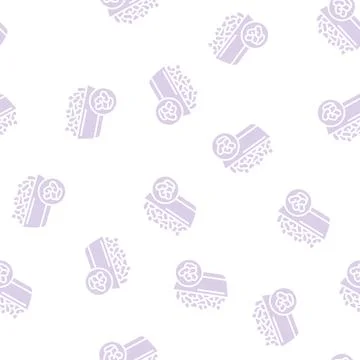 Beans groat glyph seamless pattern Illustrazione stock