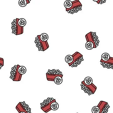 Beans groat vector seamless pattern 库存插图