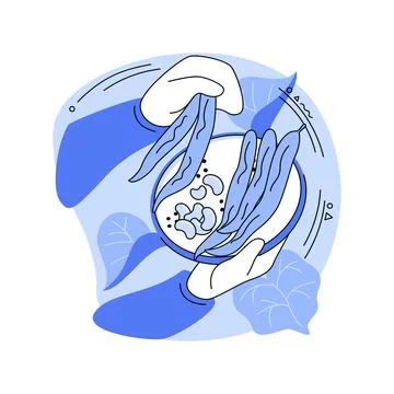 Beans growing isolated cartoon vector illustrations. Stock Illustration