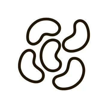 Beans icon in trendy flat style isolated. EPS 10. Stock Illustration