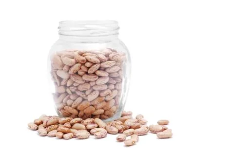 Beans in jar Stock Photos