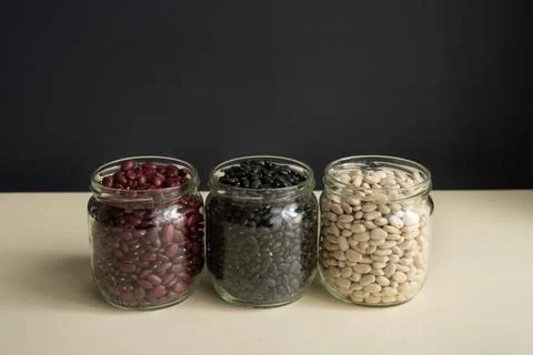 Beans in jar Stock-Fotos