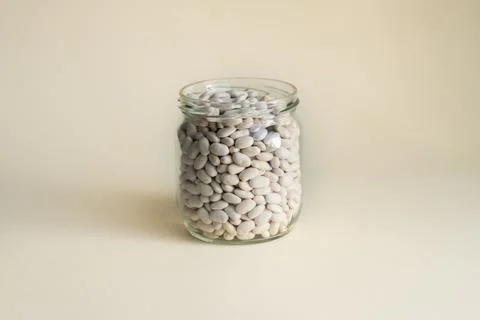 Beans in jar Stock Photos