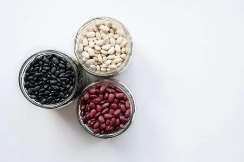 Beans in jar Stock Photos