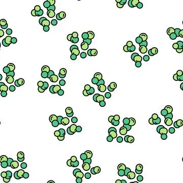 Beans peas vector seamless pattern Stock Illustration
