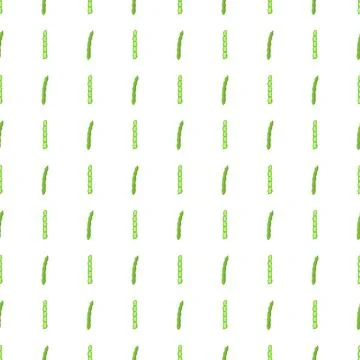 Beans pod seamless pattern. Illustrazione stock