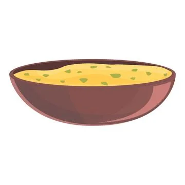 Beans soup icon cartoon vector. Bean bowl Stock Illustration