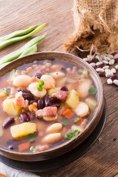Beans soup Stock Photos