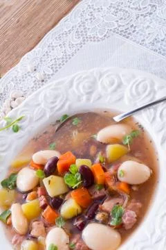 Beans soup Stock Photos