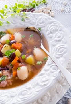 Beans soup Stock Photos