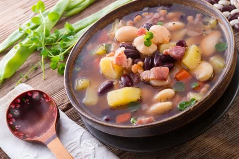 Beans soup Stock Photos